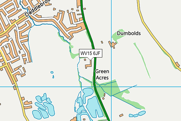 WV15 6JF map - OS VectorMap District (Ordnance Survey)
