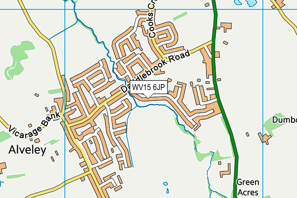 WV15 6JP map - OS VectorMap District (Ordnance Survey)