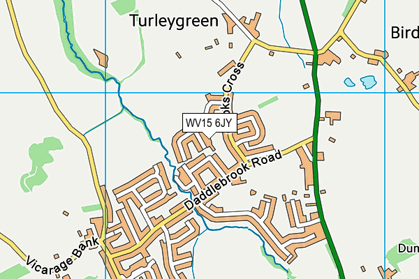 WV15 6JY map - OS VectorMap District (Ordnance Survey)