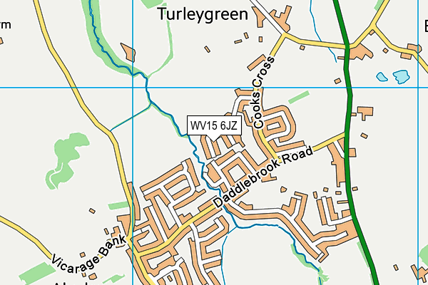 WV15 6JZ map - OS VectorMap District (Ordnance Survey)