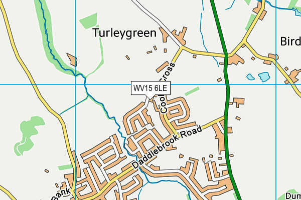 WV15 6LE map - OS VectorMap District (Ordnance Survey)