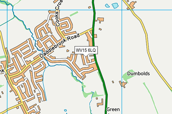 WV15 6LQ map - OS VectorMap District (Ordnance Survey)