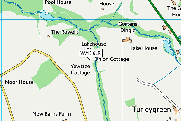 WV15 6LR map - OS VectorMap District (Ordnance Survey)