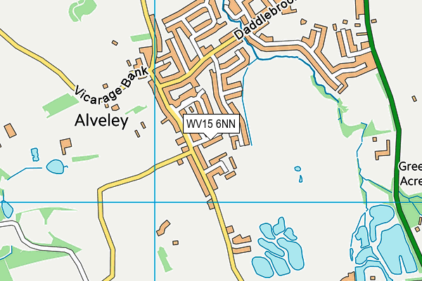 WV15 6NN map - OS VectorMap District (Ordnance Survey)