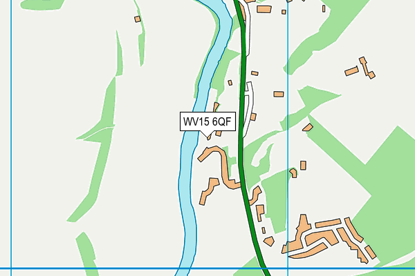 WV15 6QF map - OS VectorMap District (Ordnance Survey)