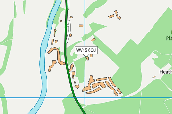 WV15 6QJ map - OS VectorMap District (Ordnance Survey)