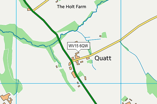 The Quatt Oval map (WV15 6QW) - OS VectorMap District (Ordnance Survey)