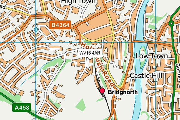 WV16 4AR map - OS VectorMap District (Ordnance Survey)