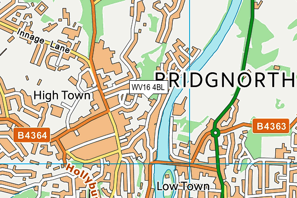 WV16 4BL map - OS VectorMap District (Ordnance Survey)