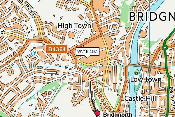 WV16 4DZ map - OS VectorMap District (Ordnance Survey)