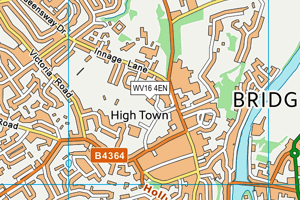 WV16 4EN map - OS VectorMap District (Ordnance Survey)