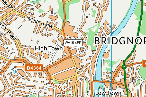 WV16 4EP map - OS VectorMap District (Ordnance Survey)