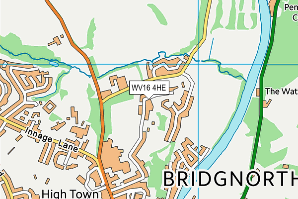 WV16 4HE map - OS VectorMap District (Ordnance Survey)