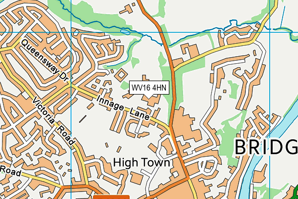 WV16 4HN map - OS VectorMap District (Ordnance Survey)