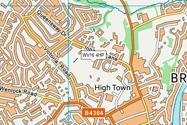 WV16 4HP map - OS VectorMap District (Ordnance Survey)