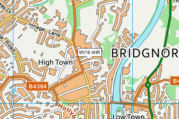 WV16 4HR map - OS VectorMap District (Ordnance Survey)