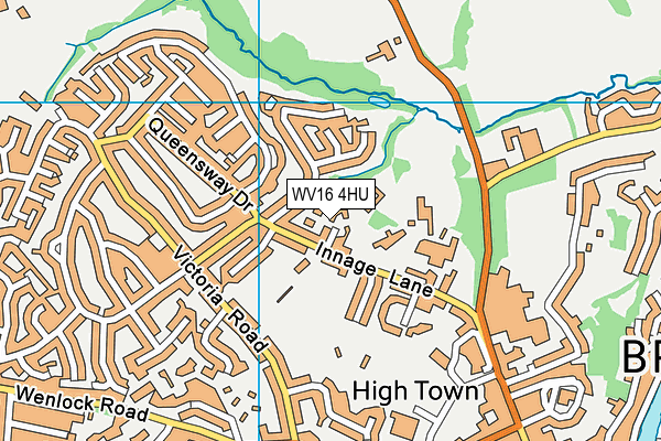 WV16 4HU map - OS VectorMap District (Ordnance Survey)