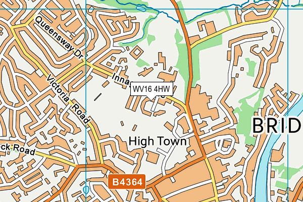 WV16 4HW map - OS VectorMap District (Ordnance Survey)