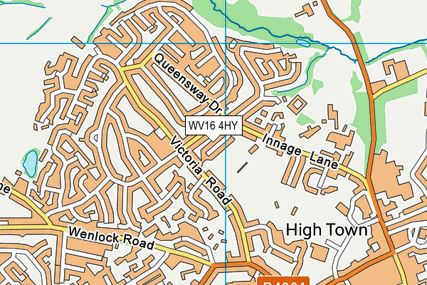 WV16 4HY map - OS VectorMap District (Ordnance Survey)