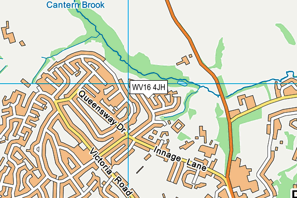 WV16 4JH map - OS VectorMap District (Ordnance Survey)