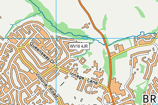 WV16 4JR map - OS VectorMap District (Ordnance Survey)