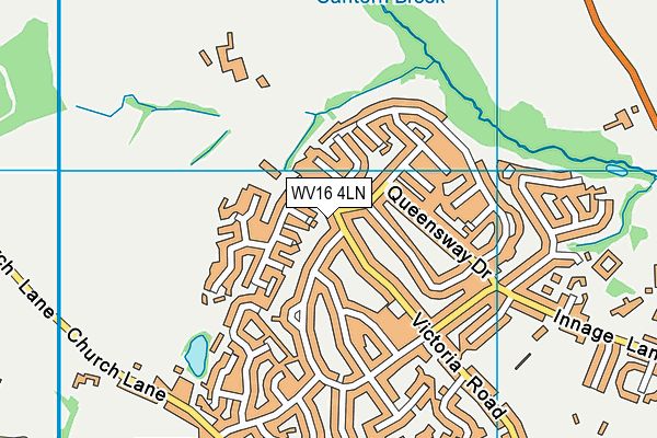 WV16 4LN map - OS VectorMap District (Ordnance Survey)