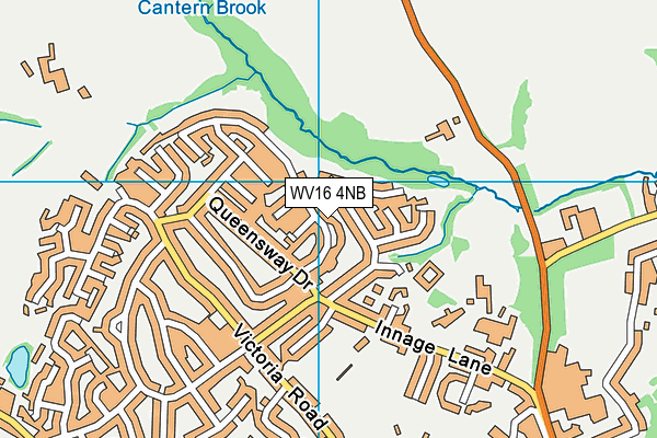 WV16 4NB map - OS VectorMap District (Ordnance Survey)