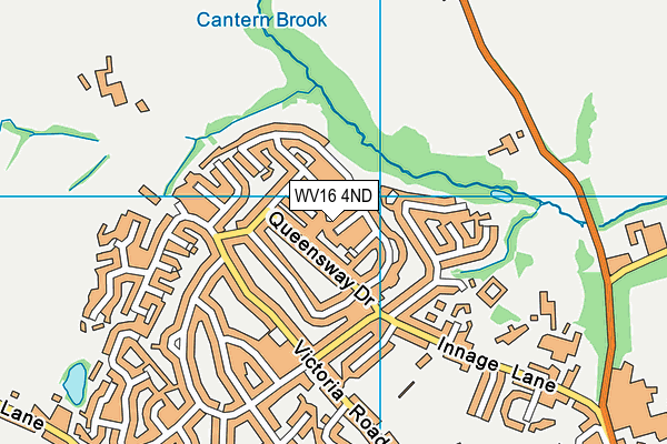 WV16 4ND map - OS VectorMap District (Ordnance Survey)