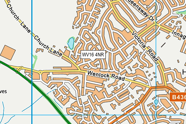 WV16 4NR map - OS VectorMap District (Ordnance Survey)