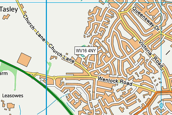 WV16 4NY map - OS VectorMap District (Ordnance Survey)