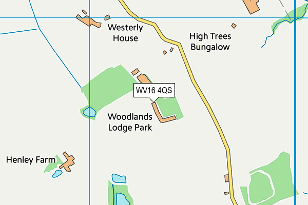 WV16 4QS map - OS VectorMap District (Ordnance Survey)