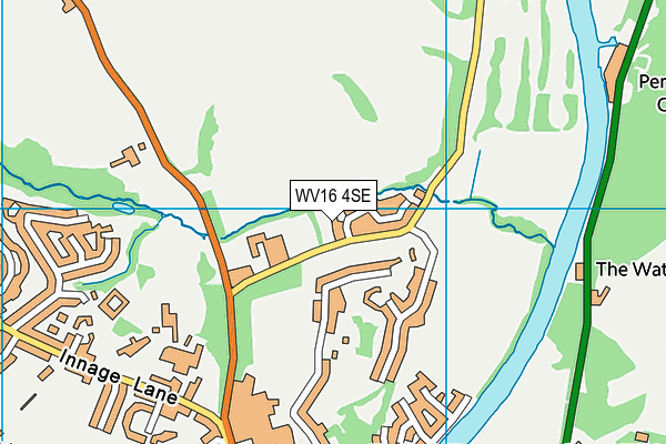 WV16 4SE map - OS VectorMap District (Ordnance Survey)