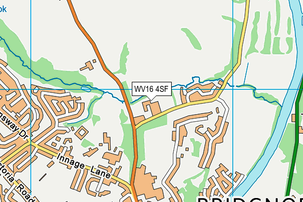 WV16 4SF map - OS VectorMap District (Ordnance Survey)