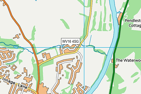 WV16 4SG map - OS VectorMap District (Ordnance Survey)