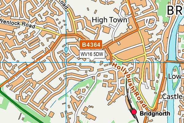 WV16 5DW map - OS VectorMap District (Ordnance Survey)