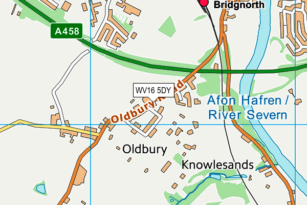 WV16 5DY map - OS VectorMap District (Ordnance Survey)