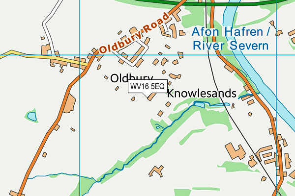 WV16 5EQ map - OS VectorMap District (Ordnance Survey)