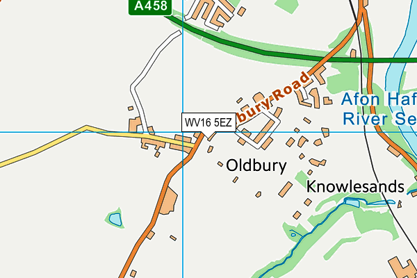 WV16 5EZ map - OS VectorMap District (Ordnance Survey)