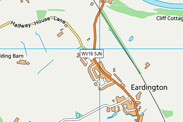 WV16 5JN map - OS VectorMap District (Ordnance Survey)