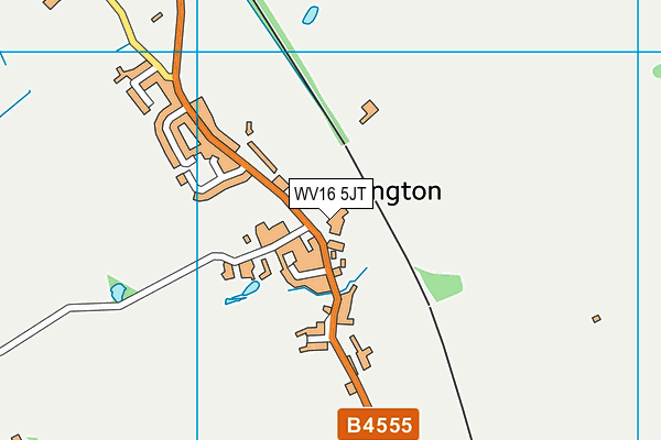 WV16 5JT map - OS VectorMap District (Ordnance Survey)