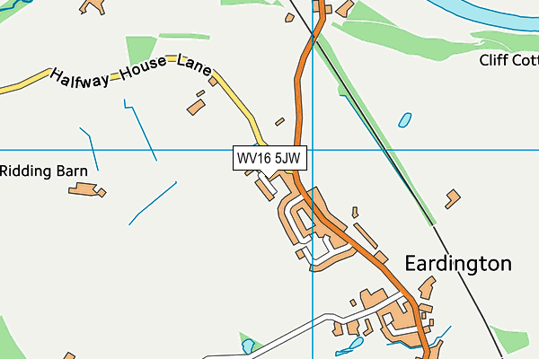 WV16 5JW map - OS VectorMap District (Ordnance Survey)