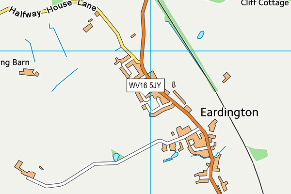 WV16 5JY map - OS VectorMap District (Ordnance Survey)