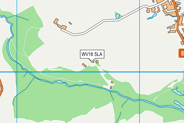 WV16 5LA map - OS VectorMap District (Ordnance Survey)