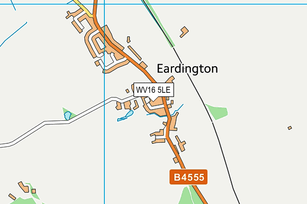 WV16 5LE map - OS VectorMap District (Ordnance Survey)