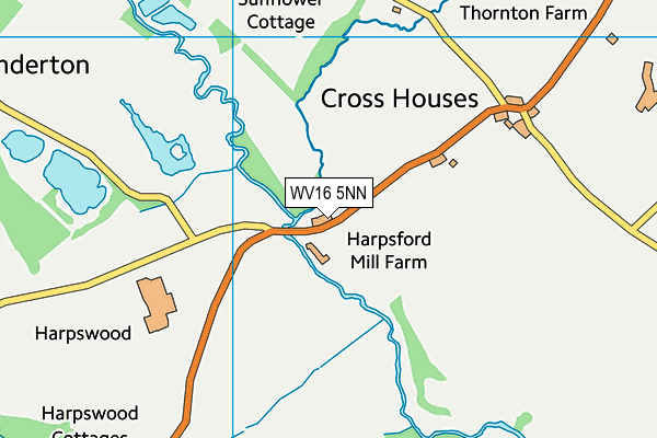 WV16 5NN map - OS VectorMap District (Ordnance Survey)