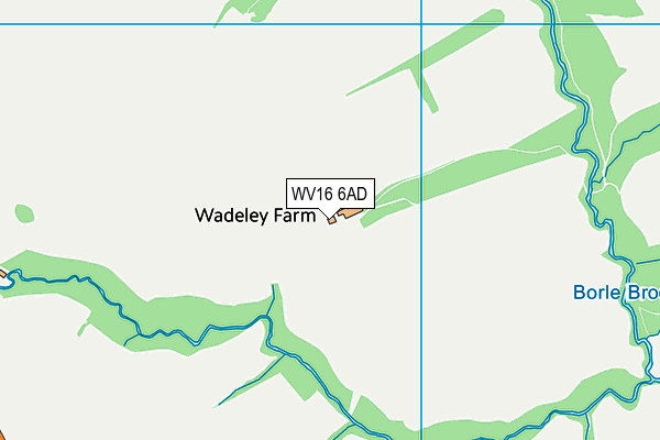 WV16 6AD map - OS VectorMap District (Ordnance Survey)