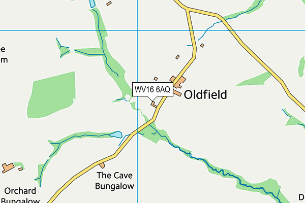 WV16 6AQ map - OS VectorMap District (Ordnance Survey)