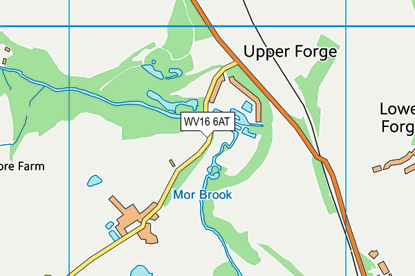 WV16 6AT map - OS VectorMap District (Ordnance Survey)