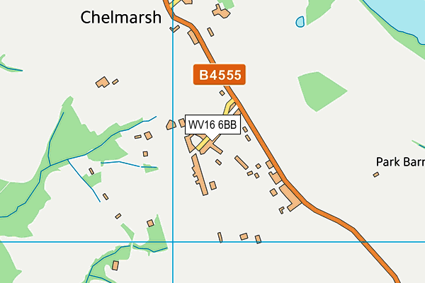 WV16 6BB map - OS VectorMap District (Ordnance Survey)