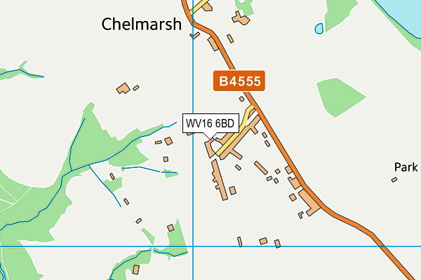 WV16 6BD map - OS VectorMap District (Ordnance Survey)